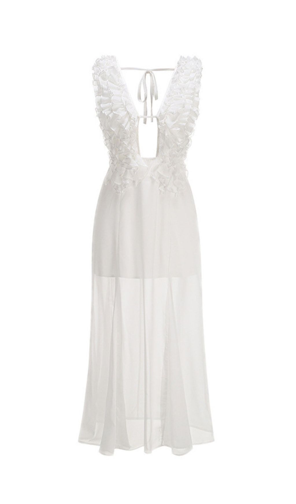 b8fa5b2e18bc5d0a560b5b3213f49c4c.jpg Fashionslee Women Harleigh White Mesh Maxi Dress