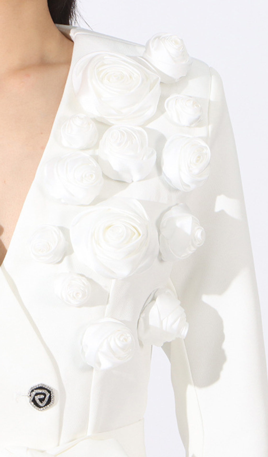TRENDING WHITE FLORAL BLAZER SET - OWNCI TRENDING WHITE FLORAL BLAZER SET - OWNCI