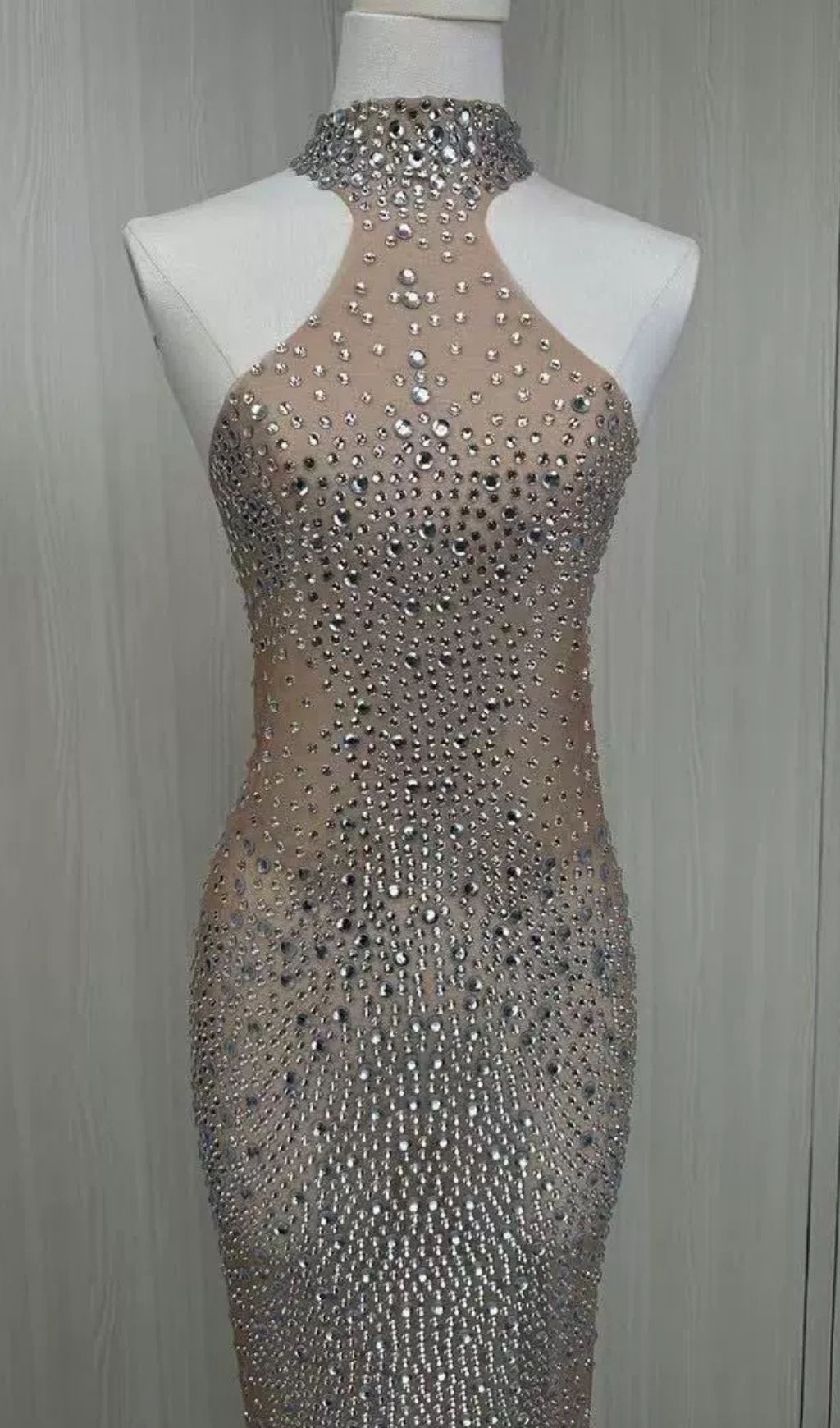 b9b8d511376152d40bb44cf691b5a1ab.jpg Fashionslee Women Kelena Halter Rhinestone Maxi Dress