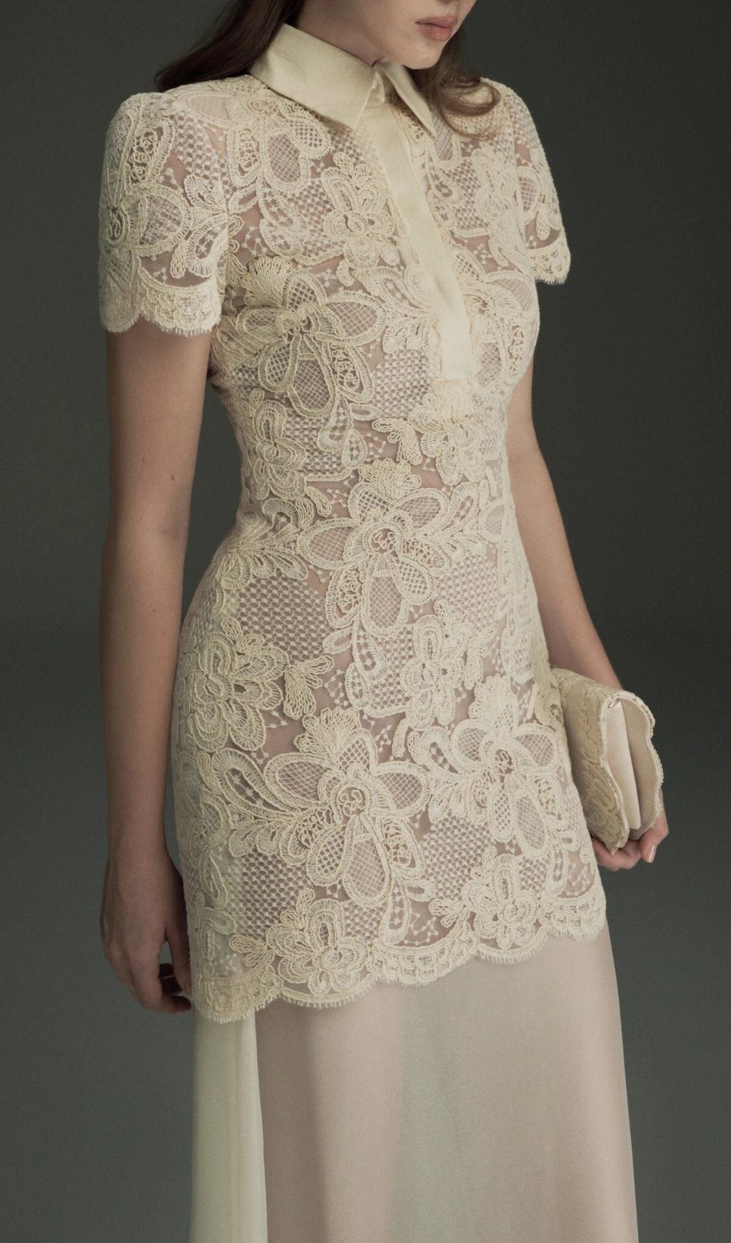 Fashionslee Women Deryxa Short Sleeve Lace Maxi Dress