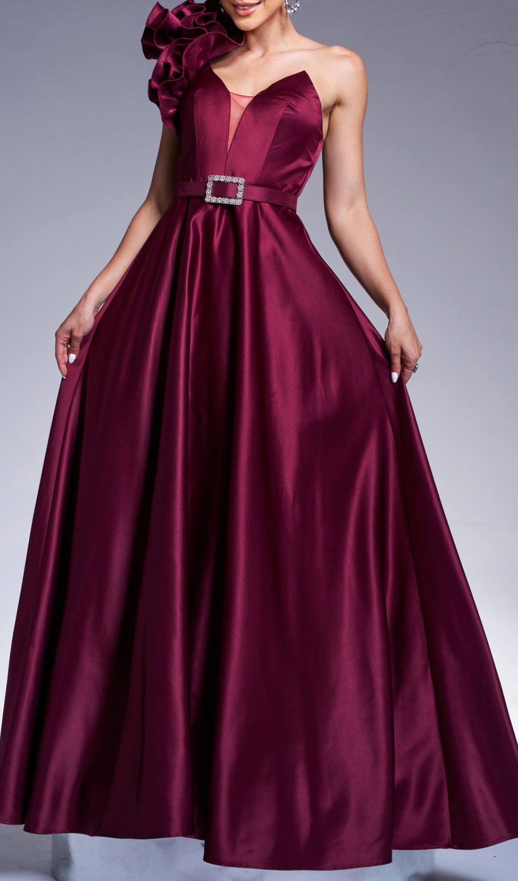 b9e4130579d05797c02f09f625c5e06d.jpg Fashionslee Women Coskun One-Shoulder Maxi Dress