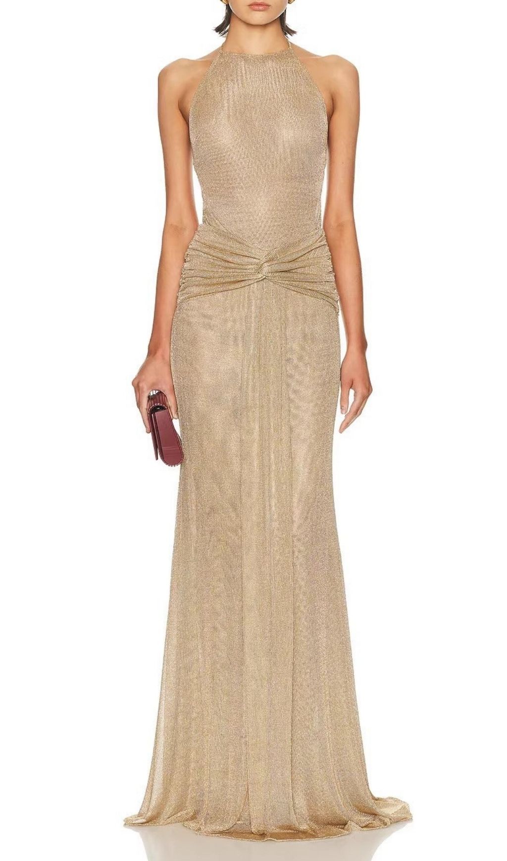 ba17a2536b7e274ad5871462c50af3da.jpg Fashionslee Women Ketaki Halter Ruched Maxi Dress