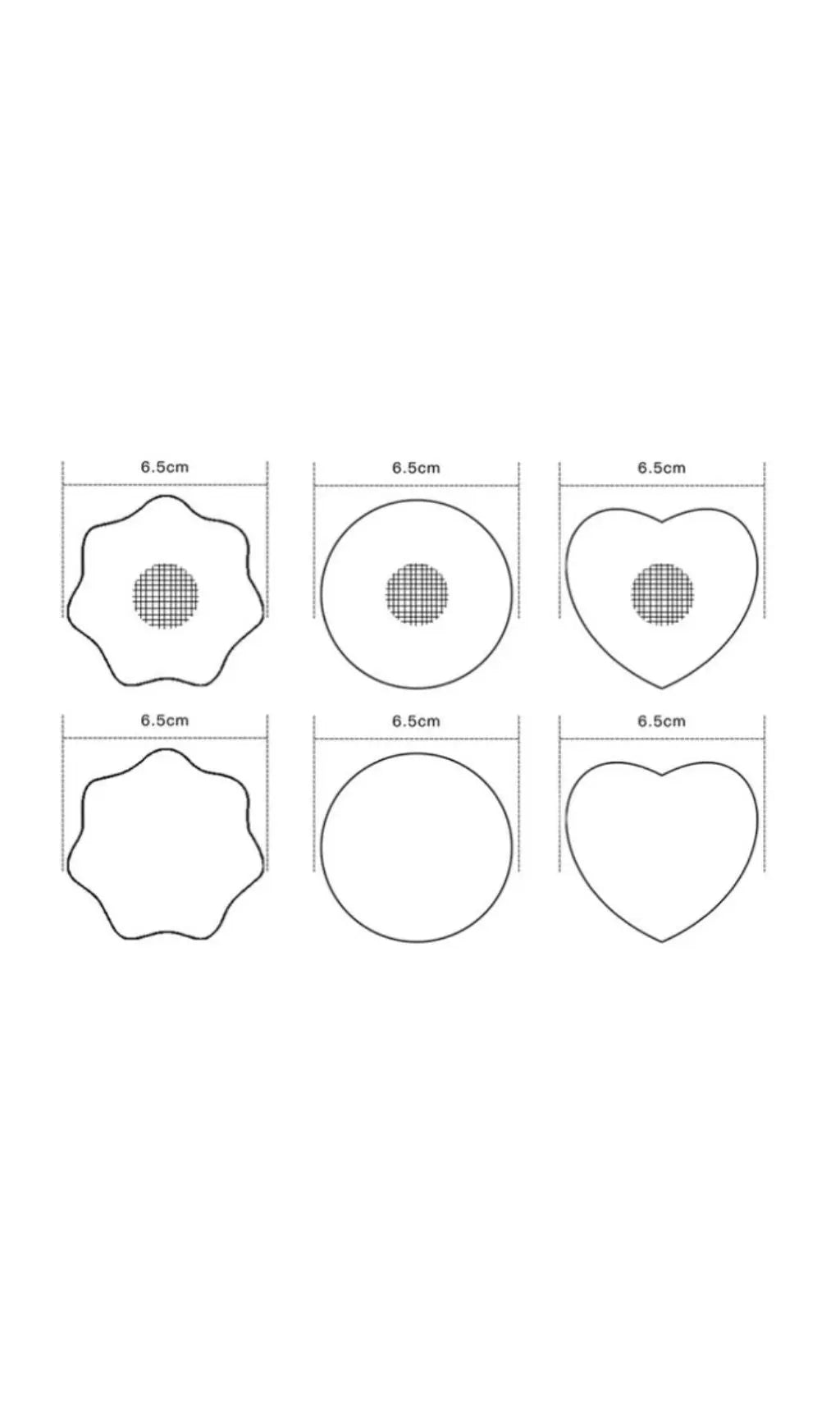 Fashionslee Women Sticker Patch - Round