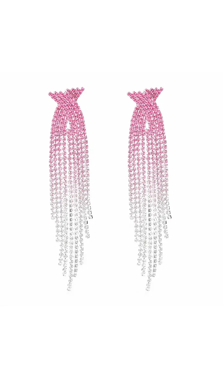 DANELLE TRENDING RHINESTONE TASSEL EARRINGS - OWNCI DANELLE TRENDING RHINESTONE TASSEL EARRINGS - OWNCI