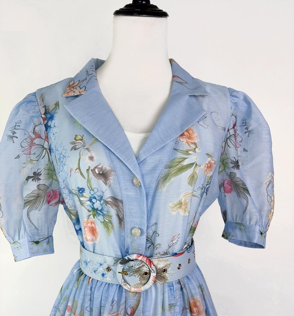 baf233f92ccaa57c3c9c4ebade064154.jpg Fashionslee Women Kary Blue Floral Maxi Dress