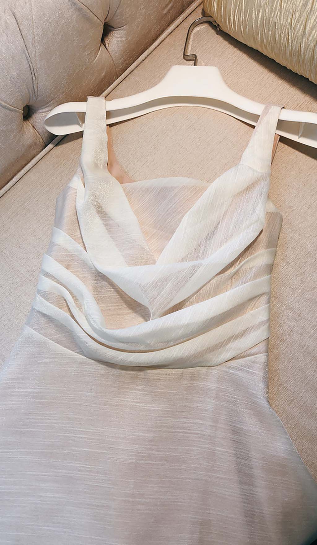 baf63be2324defd5ebd378b3d55e5a9e.jpeg Fashionslee Women Pleated Cami Slim Midi Dress In White