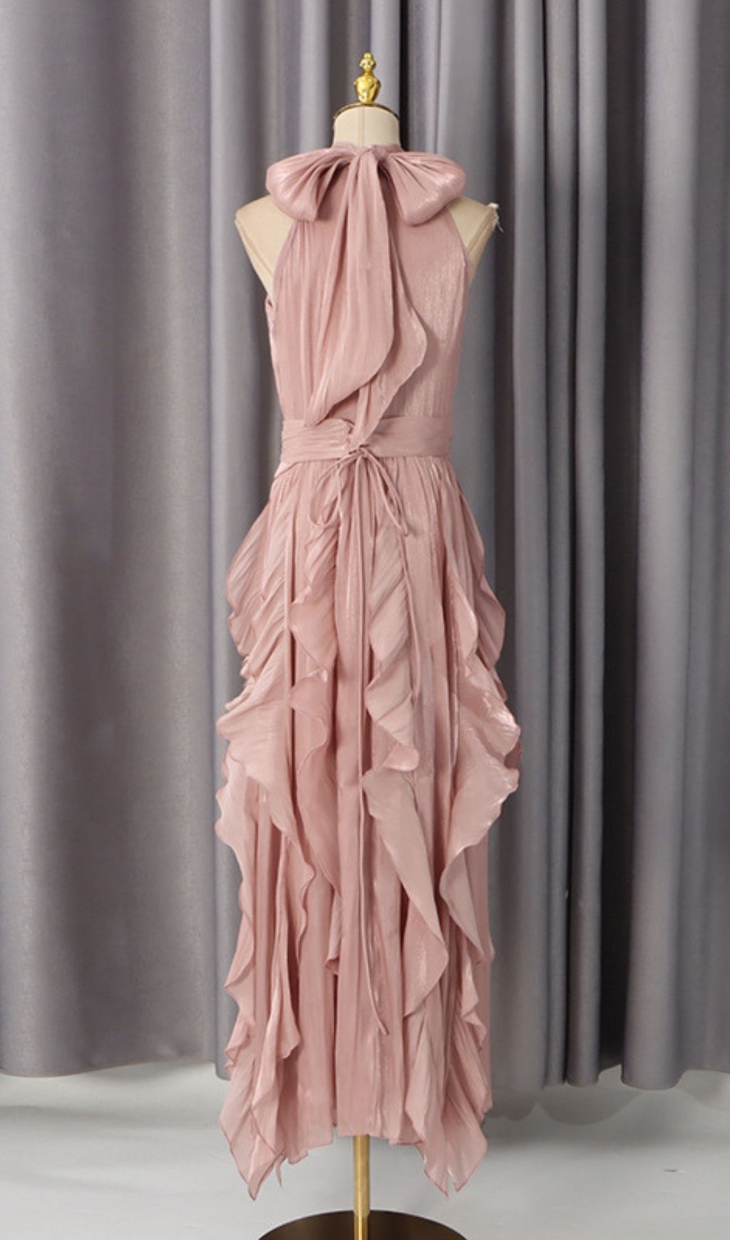 Fashionslee Women Kourtney Flower Ruffle Maxi Dress