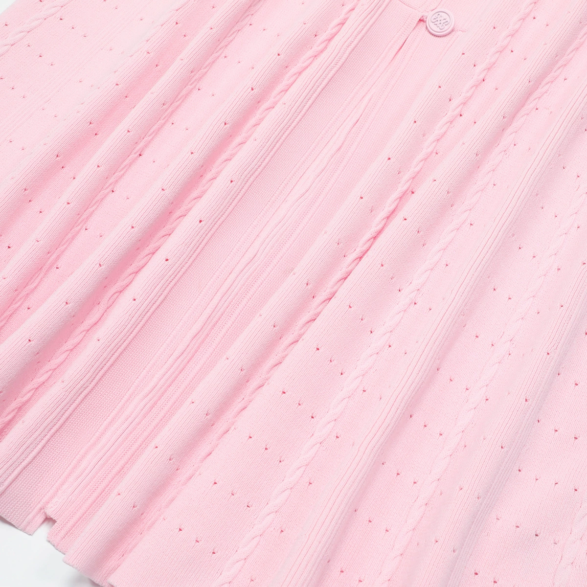 bb80d52d238c23f01e39c7224805a631.webp Fashionslee Women Kilenya Light Pink Knit Short Sleeve Midi Dress