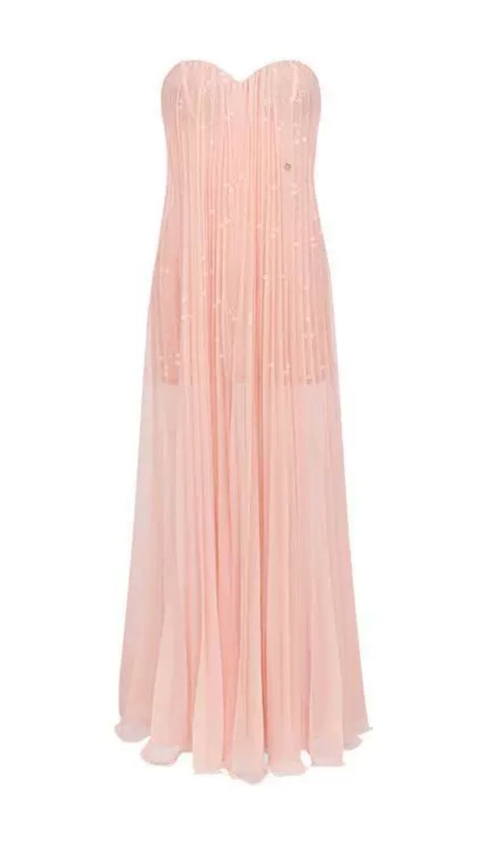 bbf989dab411d2ba7d69960a9c785d61.jpg Fashionslee Women Fintan Pink Strapless Mesh Lace Maxi Dress