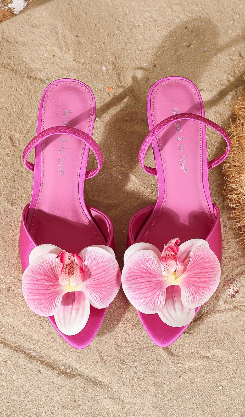 Fashionslee Women Hollace Pink Flower Sandals