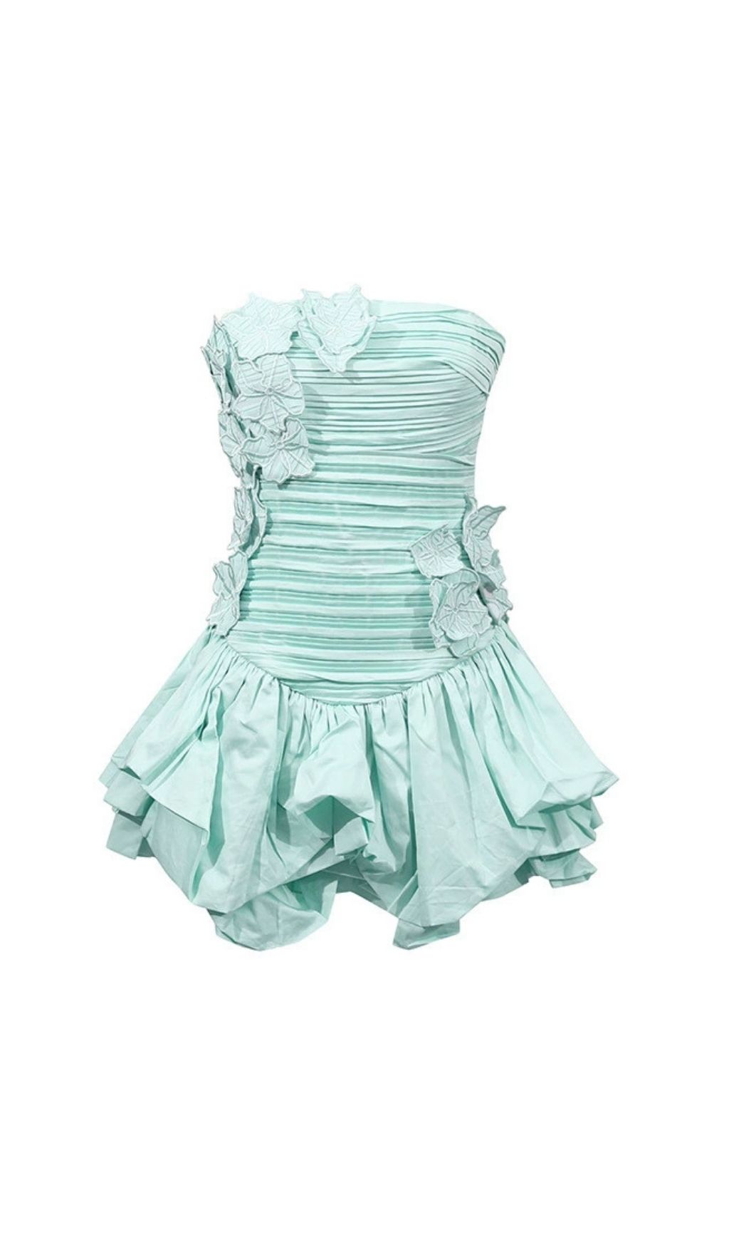 Fashionslee Women Ernö Strapless Flower Mini Dress