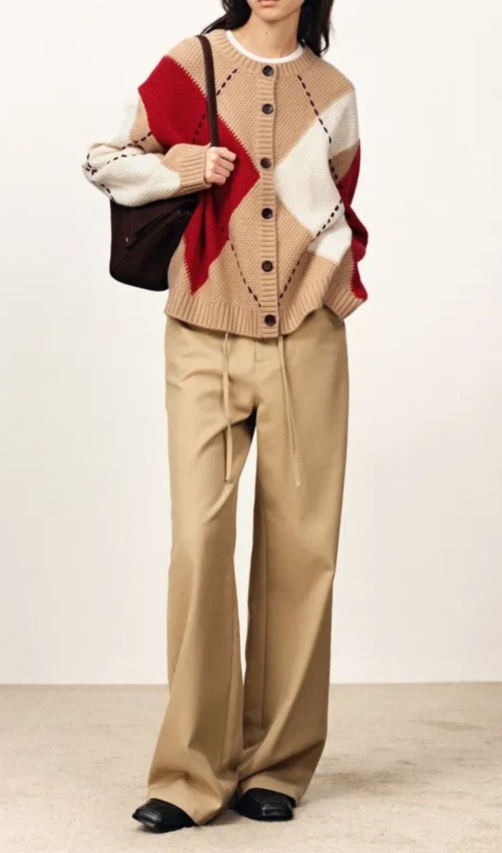 bc5fbb22c23f02611842843ce56b278c.jpg Fashionslee Women Juno Color-Blocking Knitted Cardigan