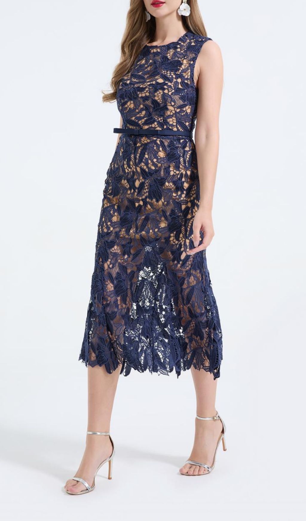 bc8159c4da1ab85d5963916ace47e908.jpg Fashionslee Women Mirexen Floral Cutout Midi Dress