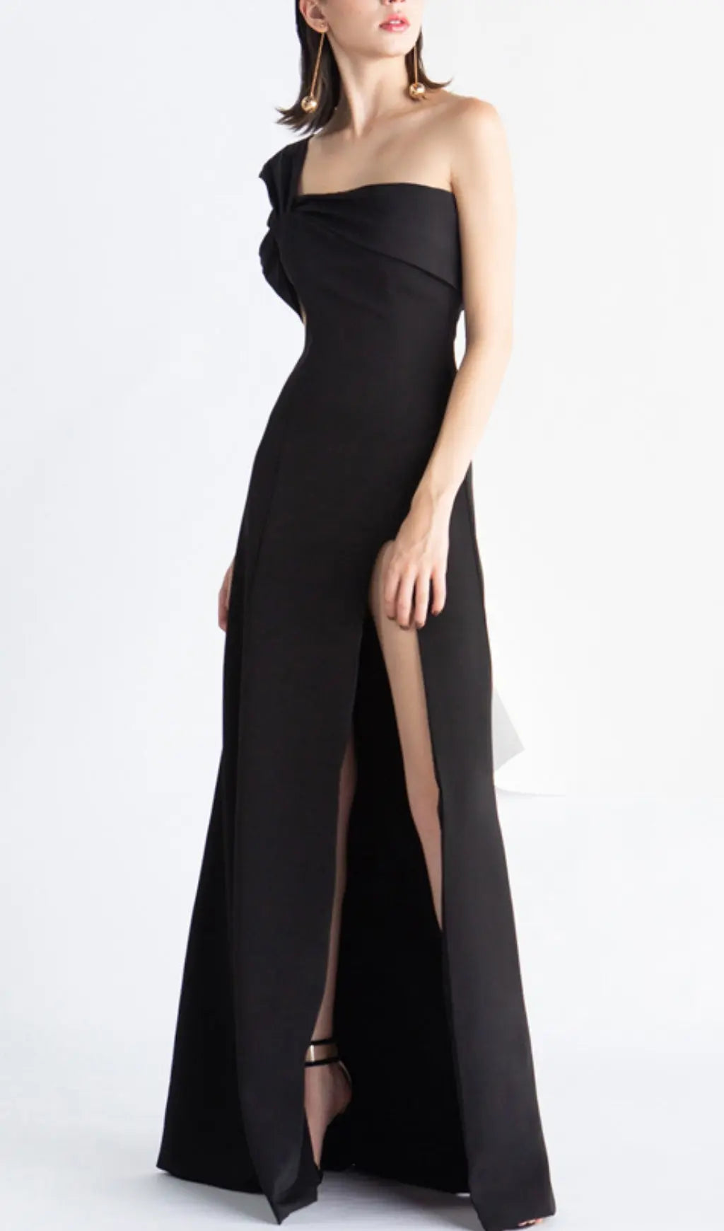bc96cb1743067fe7b22323d985289ced.jpeg Fashionslee Women One-Shoulder Mop Dress In Black
