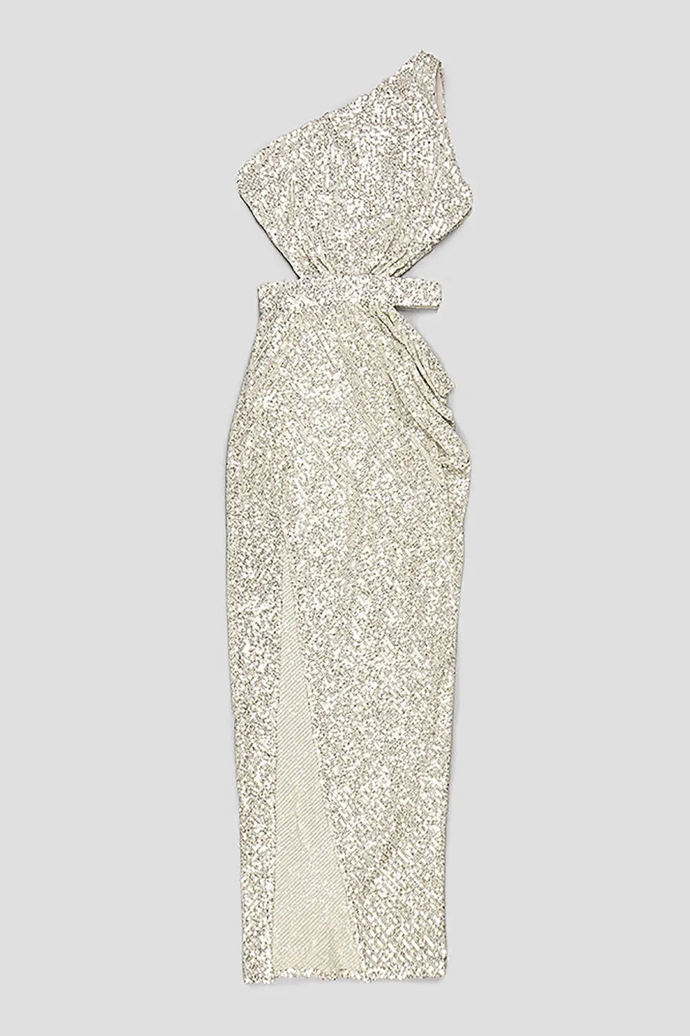 bc9a4dfe6bb2fe5201ec983647c537d7.jpeg Fashionslee Women One-Shoulder Sequins Cut Out Split Maxi Dress