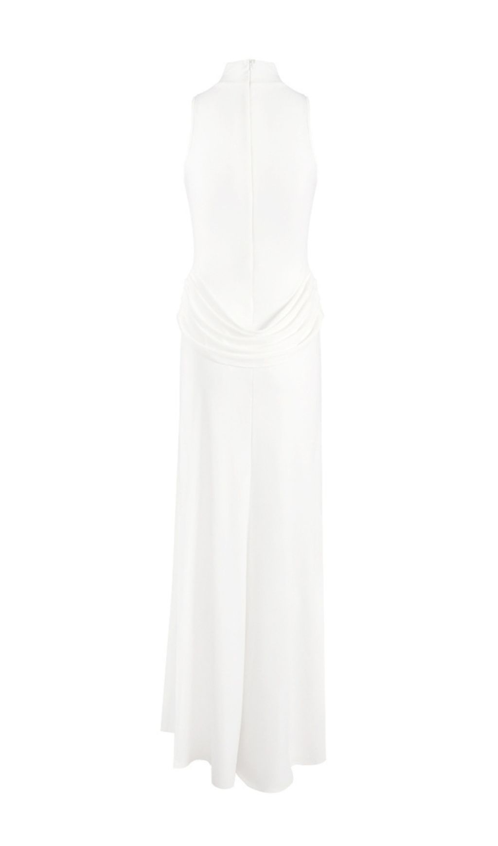 bccad602aabe3db95247bf84da31aacd.jpg Fashionslee Women Gryta White Halter Ruched Maxi Dress