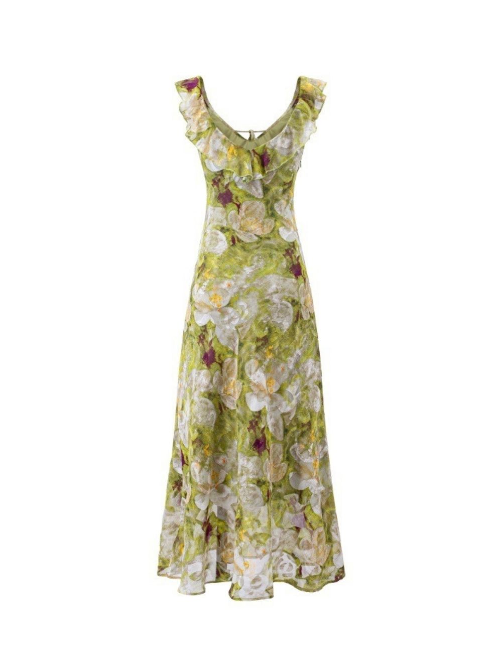 TRENDING FLORAL LINEN MIDI DRESS - OWNCI TRENDING FLORAL LINEN MIDI DRESS - OWNCI