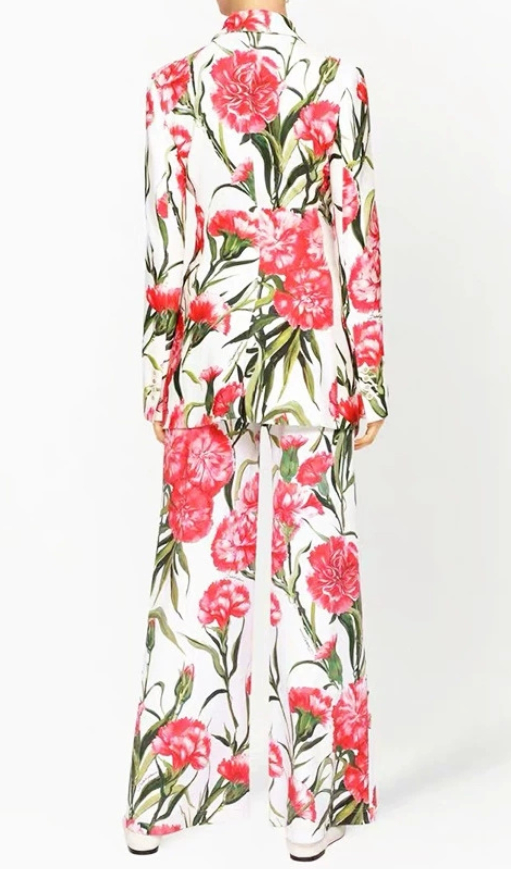Fashionslee Women Garrett Flower Printed Blazer & Pants Set