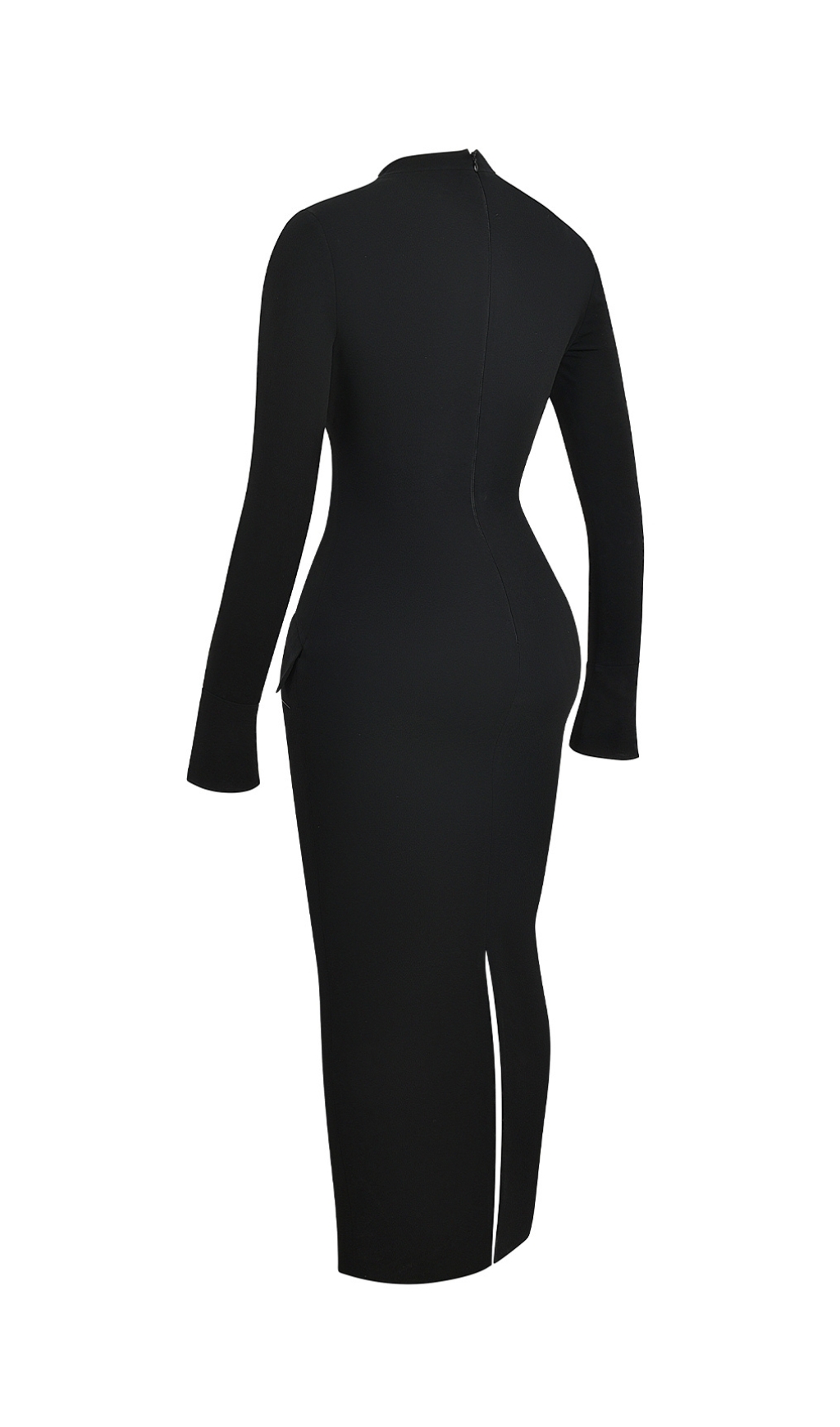 VIRAL BLACK TURTLENECK MAXI DRESS - OWNCI VIRAL BLACK TURTLENECK MAXI DRESS - OWNCI