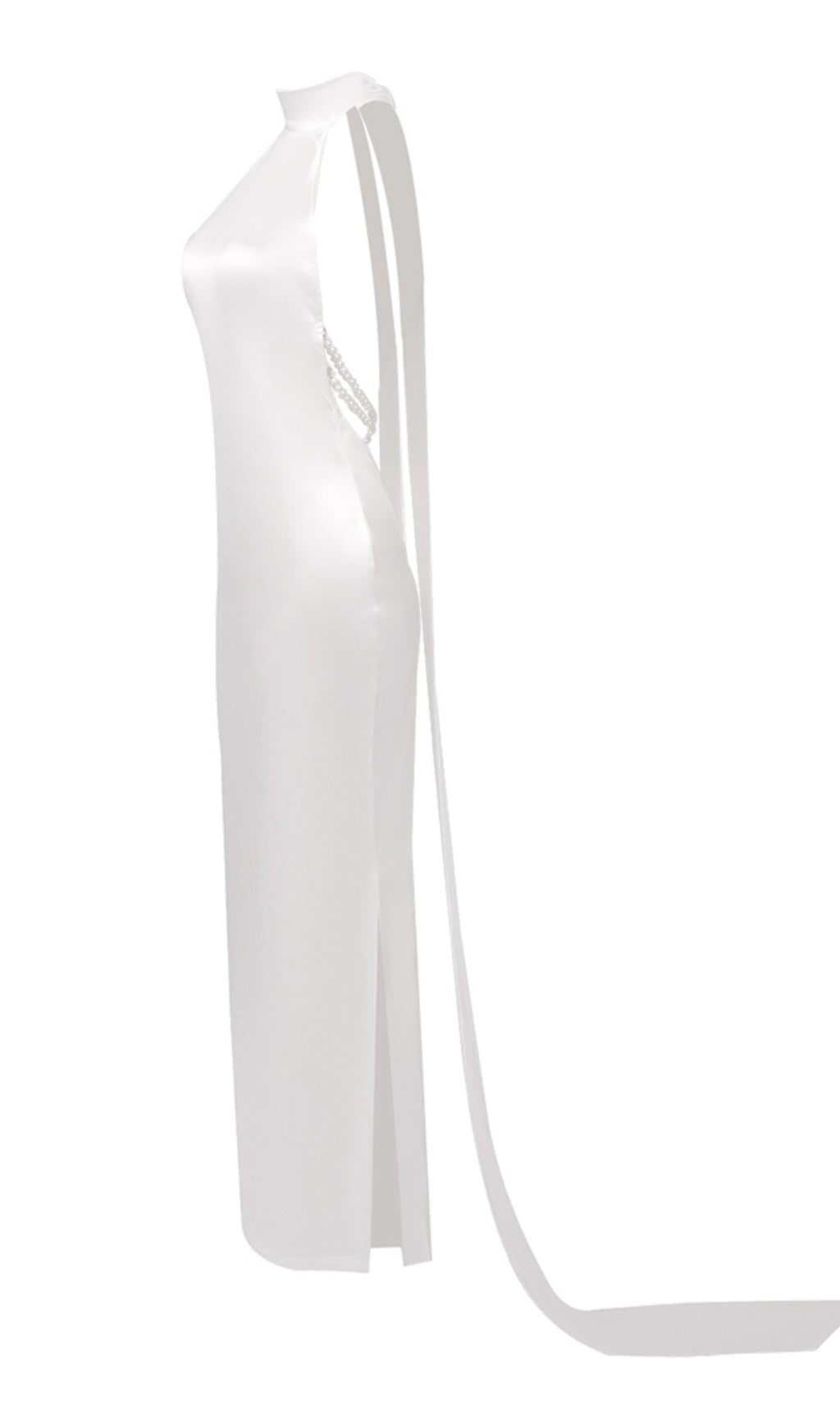 bd2fb69dab2d1fe5dabf31f3619bd127.jpeg Fashionslee Women Birger White Halter Pearl Backless Maxi Dress