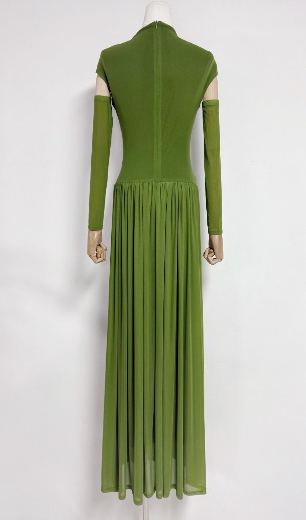 bd55d8b7de06612f982d73ed23c454dd.jpg Fashionslee Women Kiele Green Ruched Maxi Dress