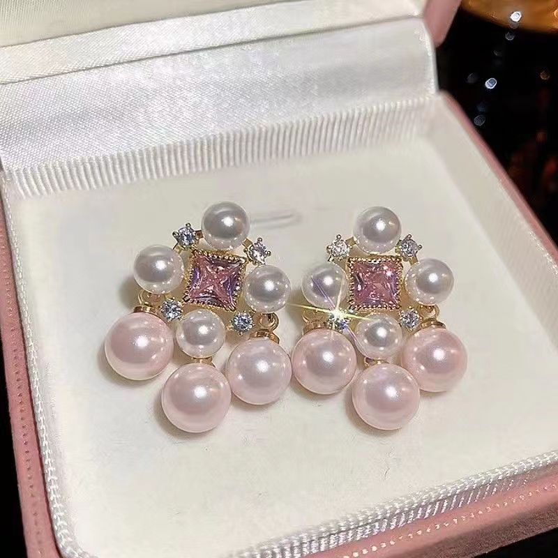 bd97e59abedd67542e295783e0248bdf.jpeg Fashionslee Women Pink Pearl Earring