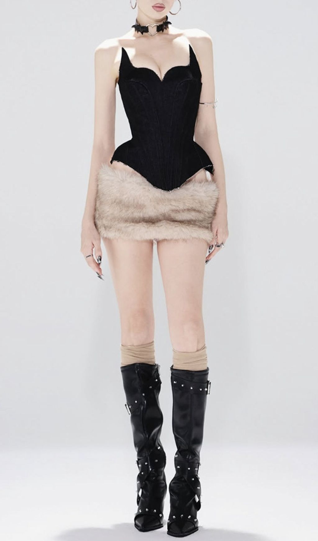 Fashionslee Women Jocelyn Corset Top & Mini Skirt Set