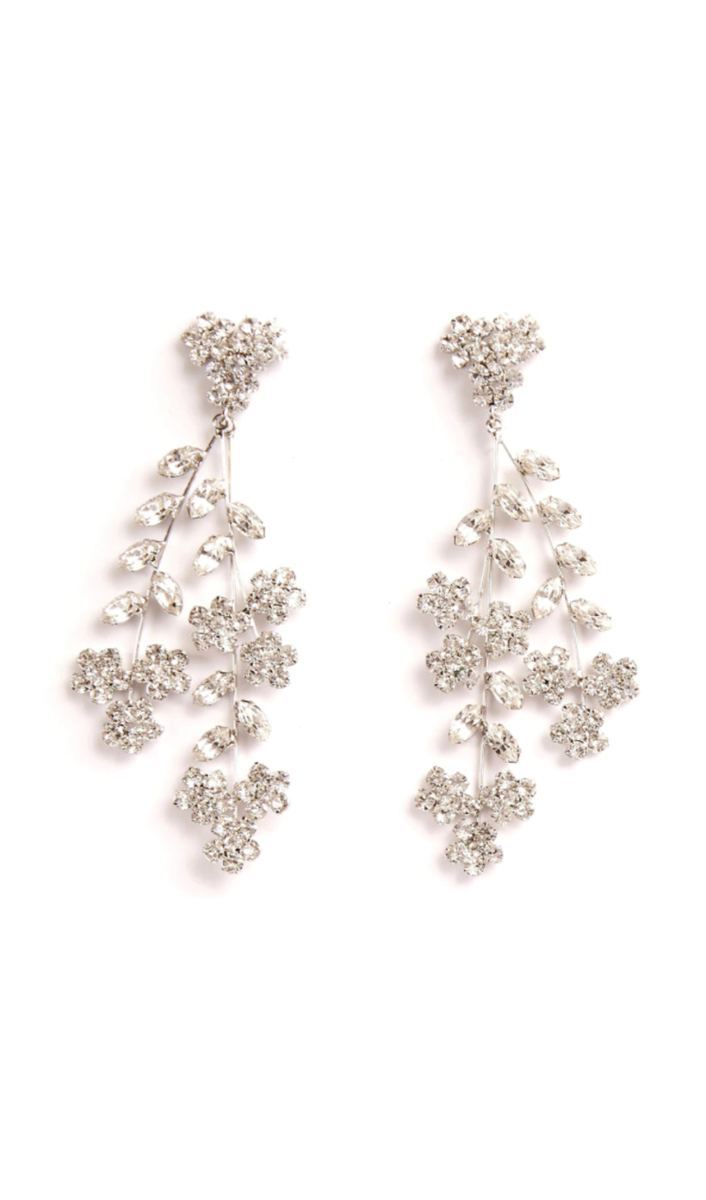 Fashionslee Women Floral Leaf Bridal Earrings