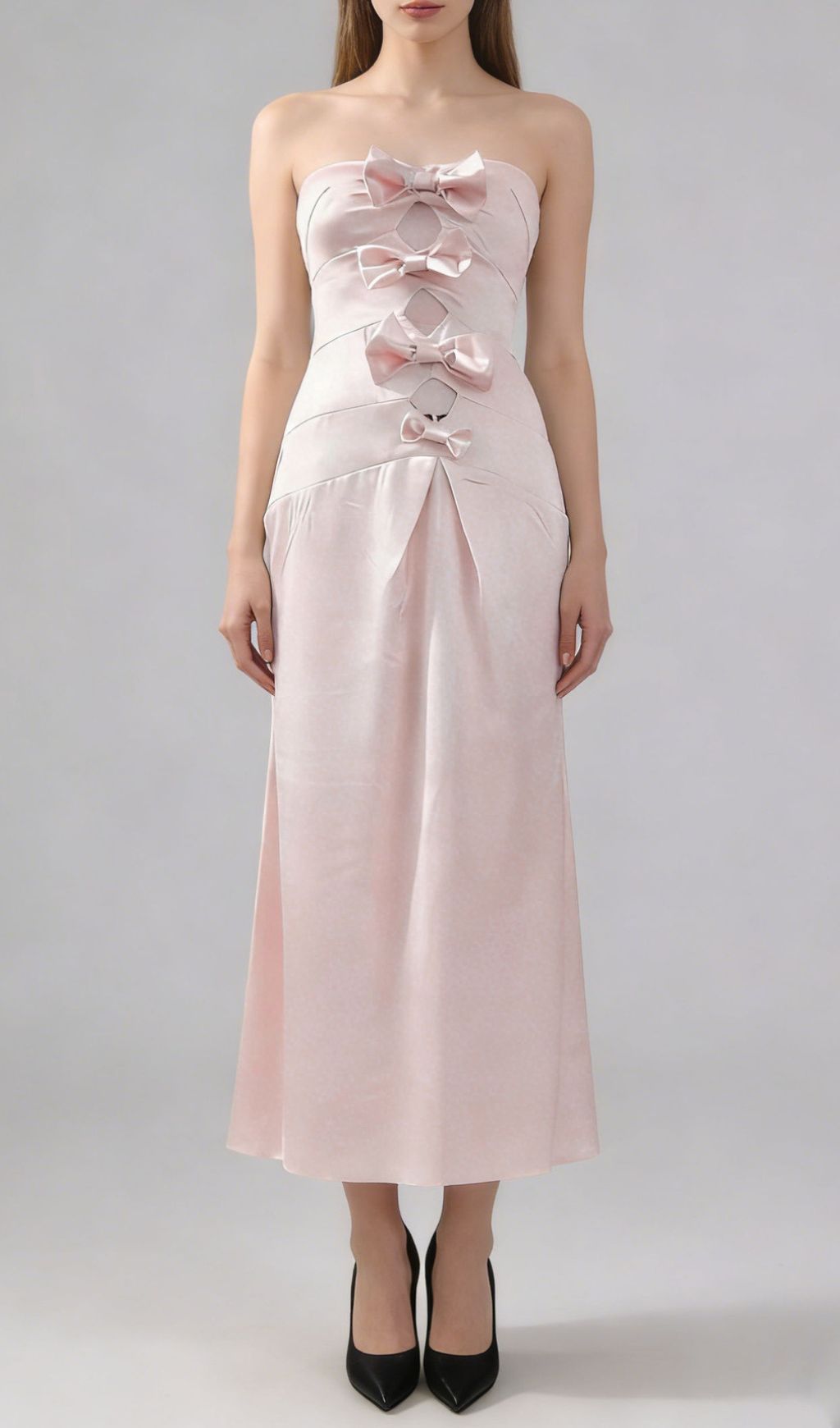 be9c23c6ed039e3136f6bfca8328c3d8.jpg Fashionslee Women Jenielle Strapless Bow Midi Dress