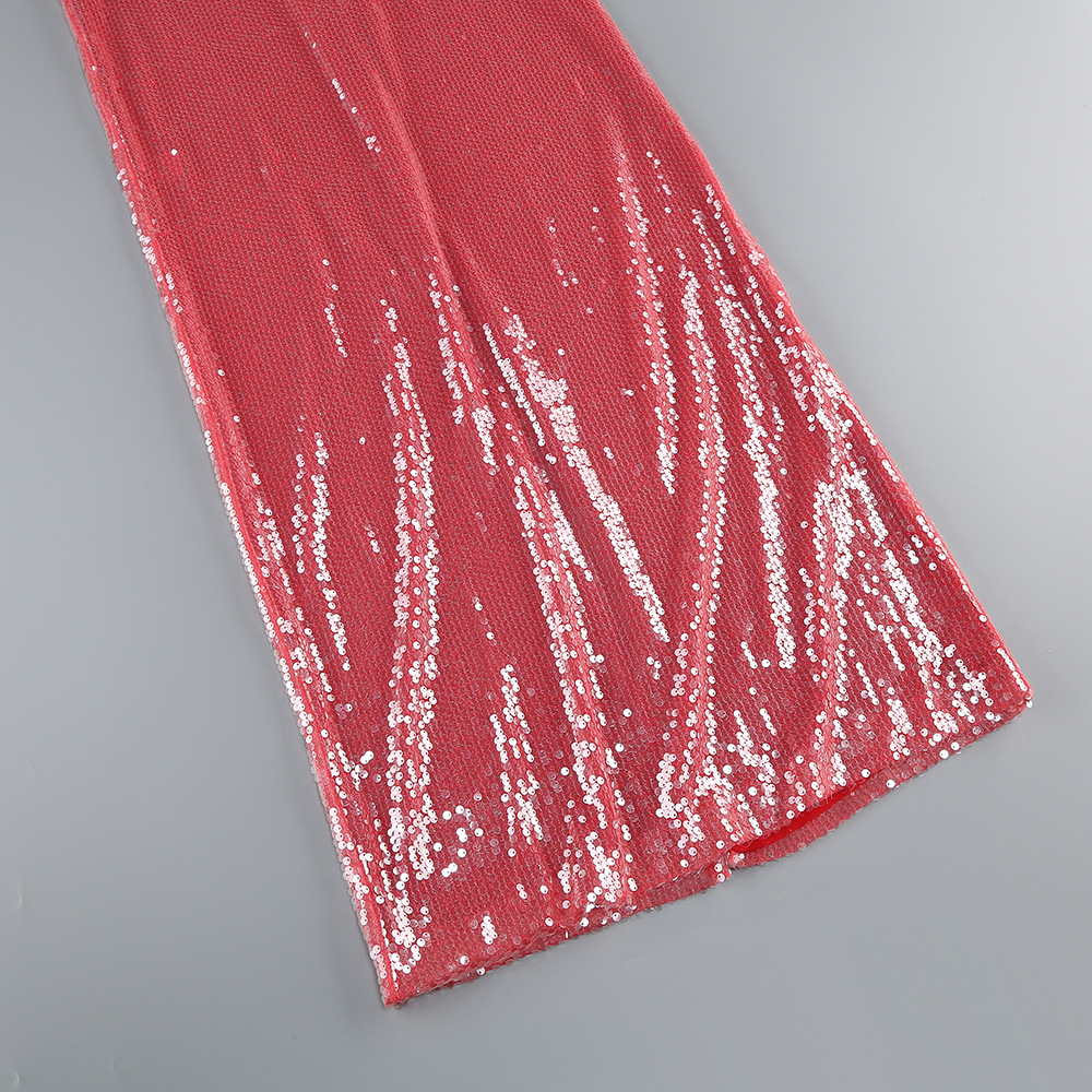 bec76bf14d2842999b5f005f9209dd61.jpg Fashionslee Women Brona Rose Red Halter Sequin Maxi Dress
