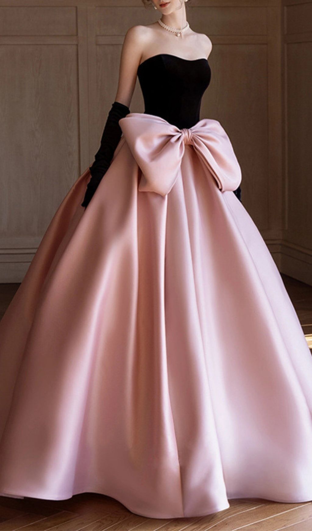 Fashionslee Women Karlee Strapless Bow Maxi Dress