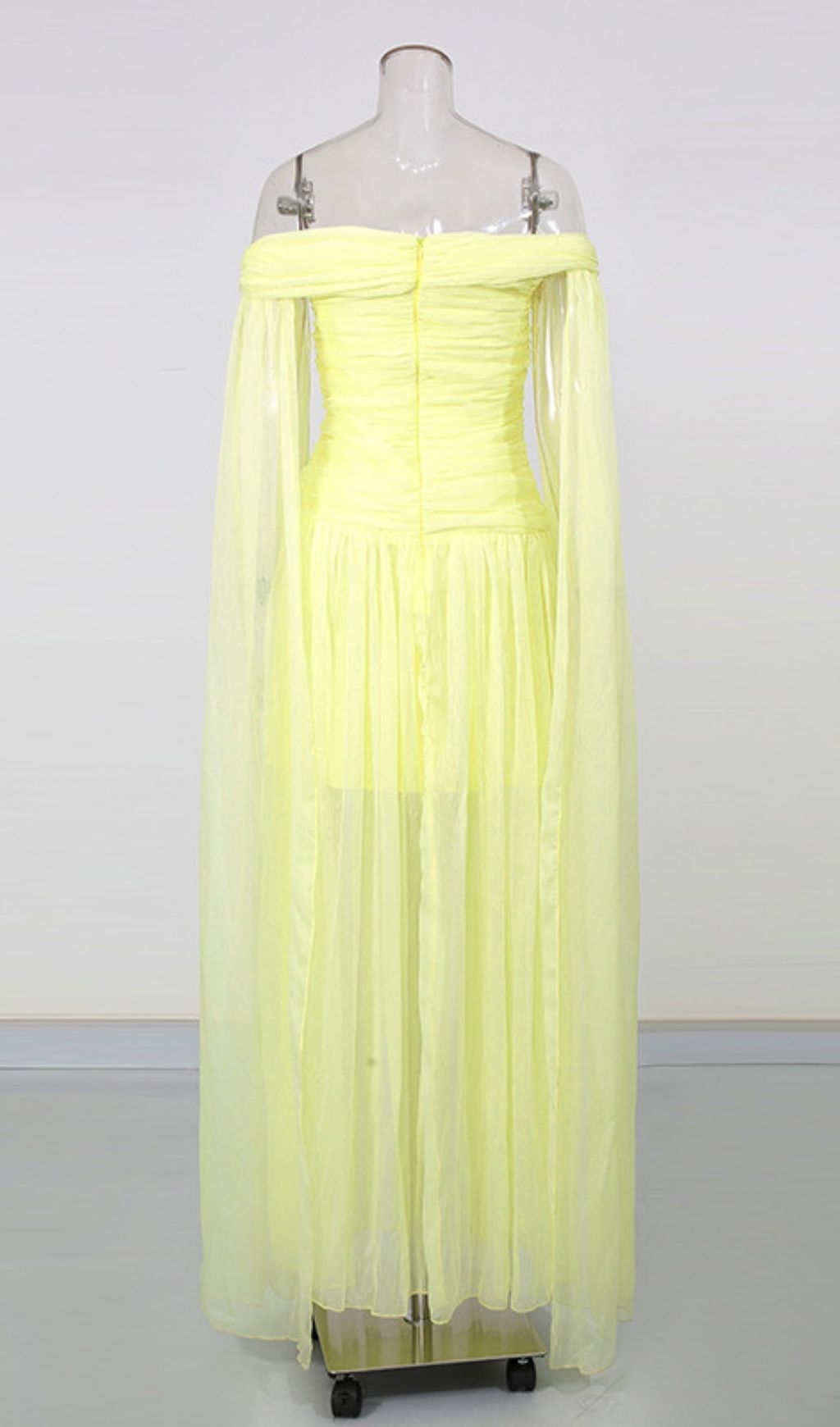 bf05caafd549367da4fad0b98727e383.jpg Fashionslee Women Keturah Yellow Ruched Maxi Dress