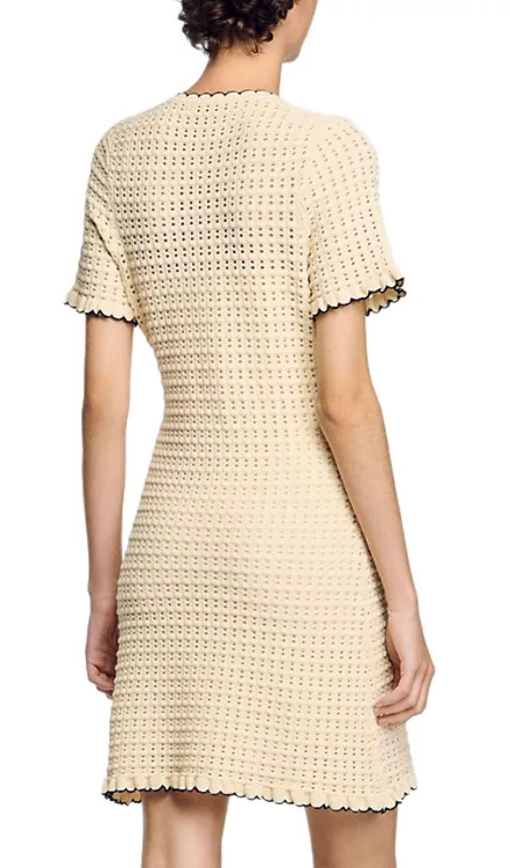 Fashionslee Women Vanilla Short Knit Dress