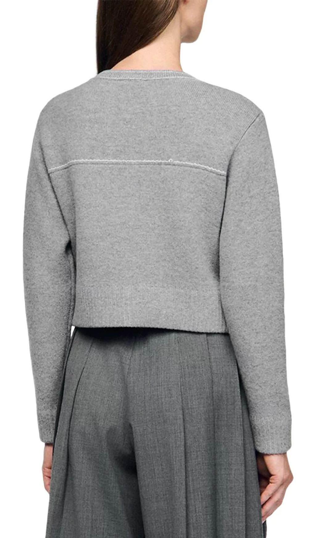 Fashionslee Women Castellane Contrast Stitch Cardigan