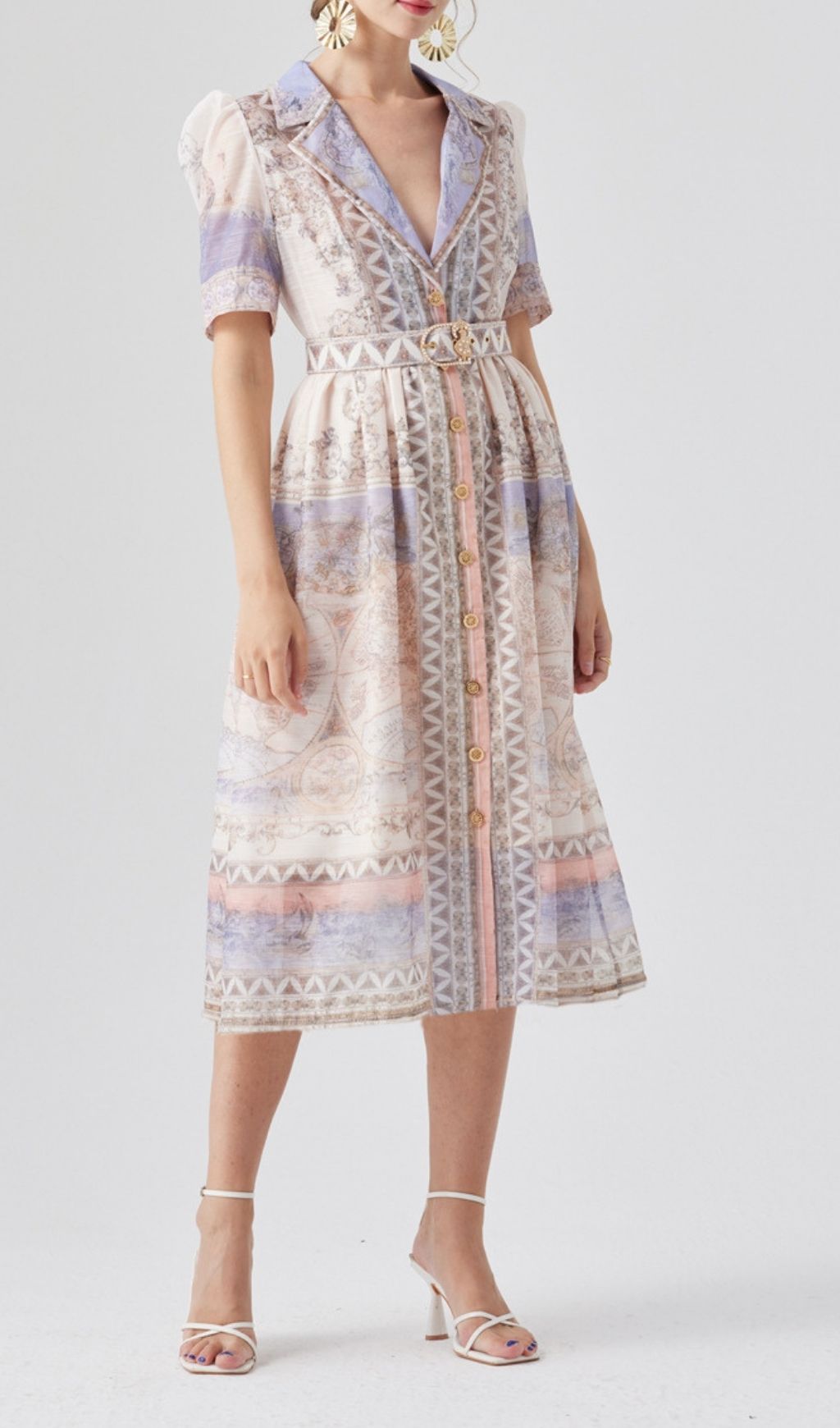 bf653805fbf1fe2ec3038c84585f5908.jpg Fashionslee Women Kamili Printed Midi Dress