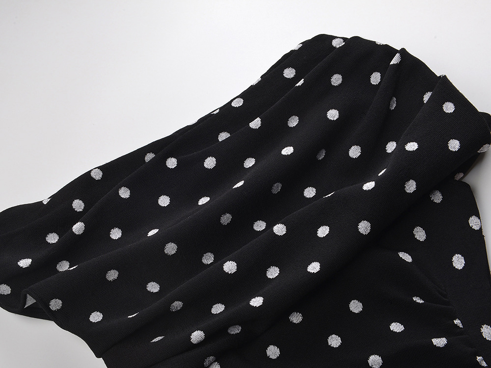 bfa1b44feaf00725b4d5f6c49ba0d190.jpg Fashionslee Women Polka Dot Draped Midi Dress
