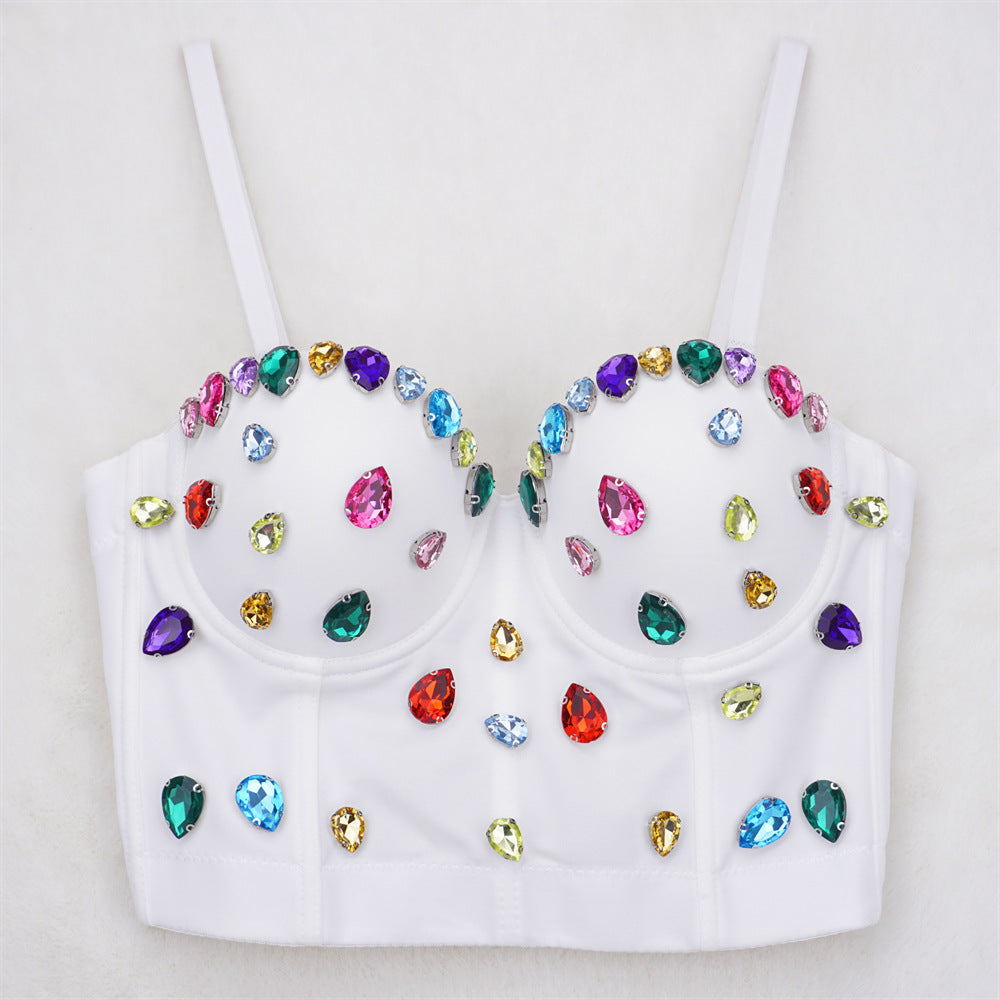 c051f5402ee5e6765cba0322763520c8.jpeg Fashionslee Women Embellished Top In White