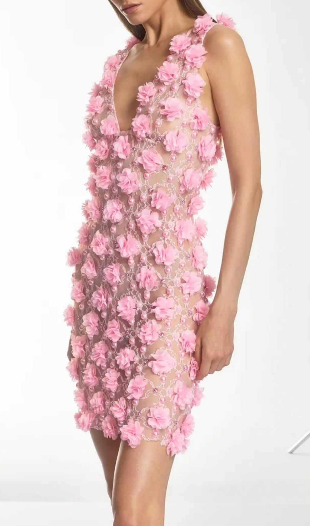 c0c24cb54e6de0cb0863b3c333de6426.jpg Fashionslee Women Dalal Sleeveless Flower Pearl Mini Dress