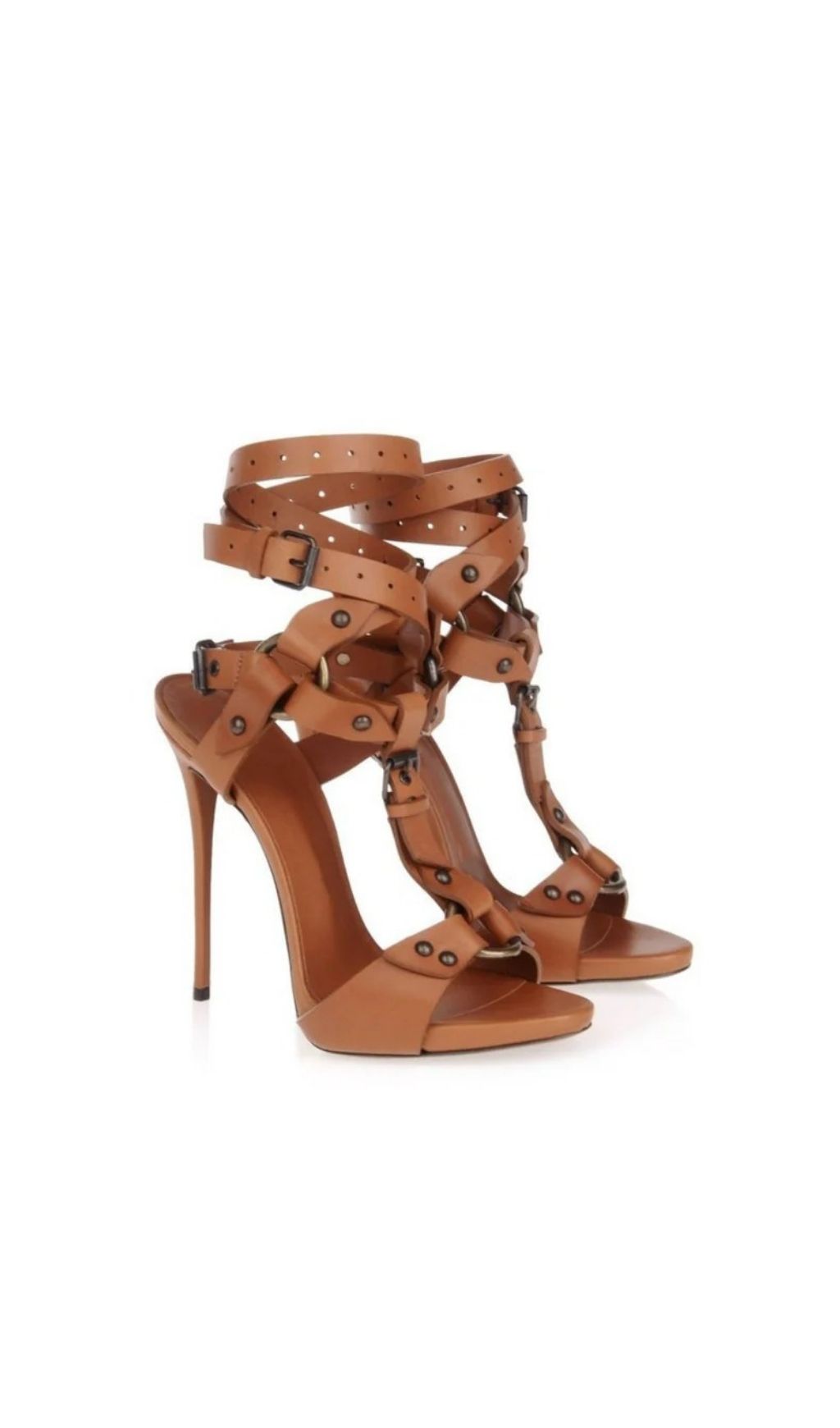 Fashionslee Women Diogenia Leather Buckle Sandals