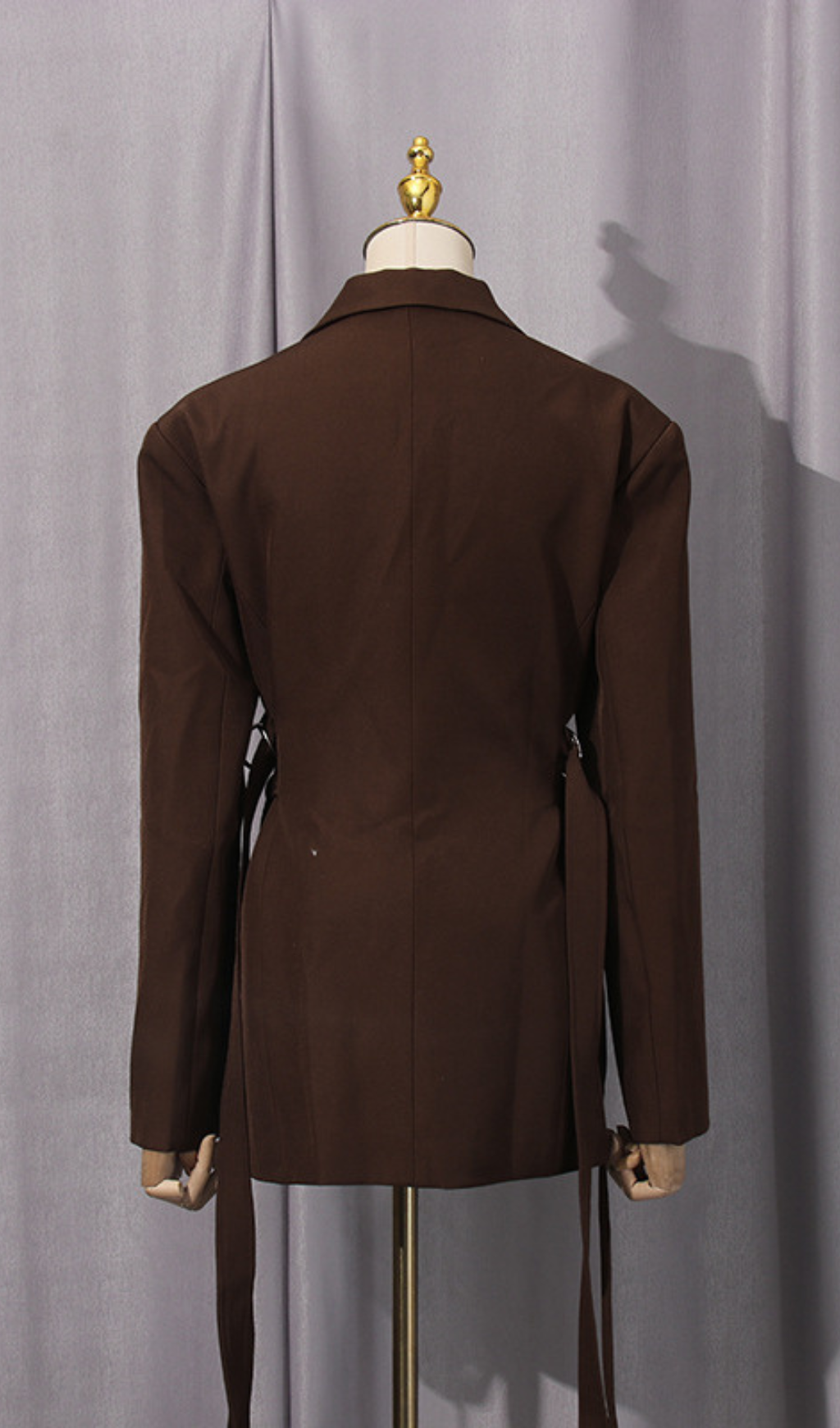 c1810ed1bd7fbd8f24f62cd929ada7de.png Fashionslee Women Gitel Brown Blazer