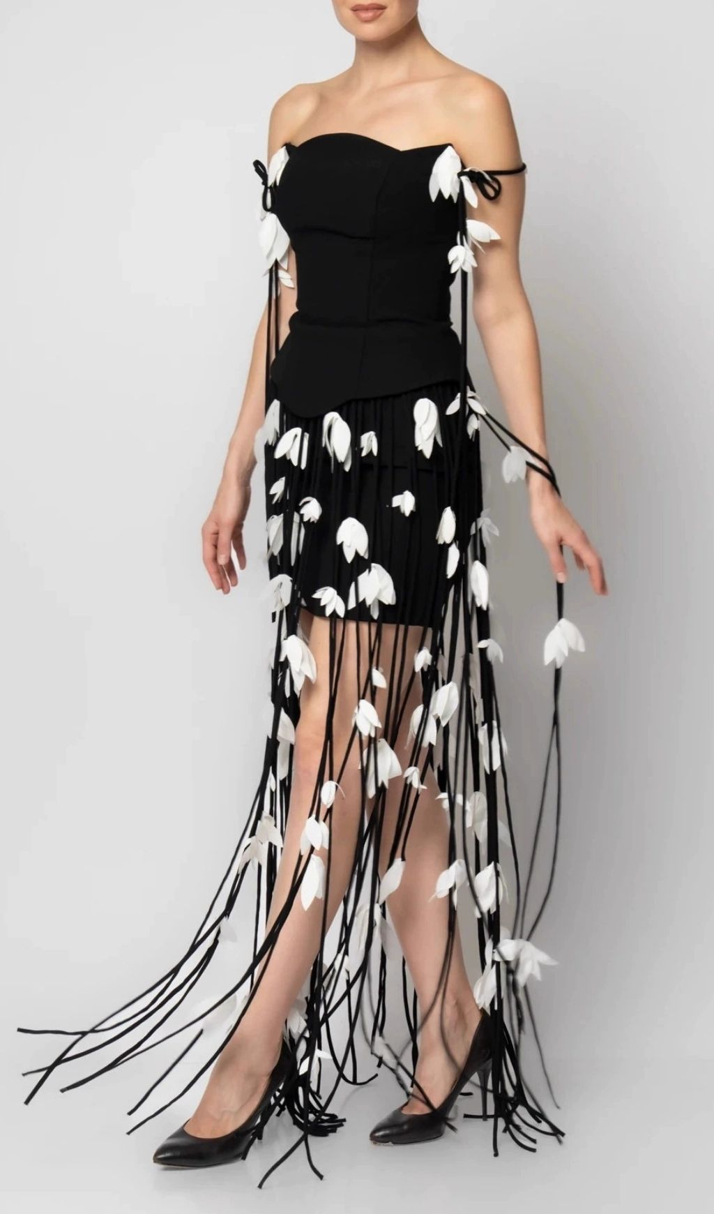 Fashionslee Women Karlee Strapless Tassel Bandage Maxi Dress
