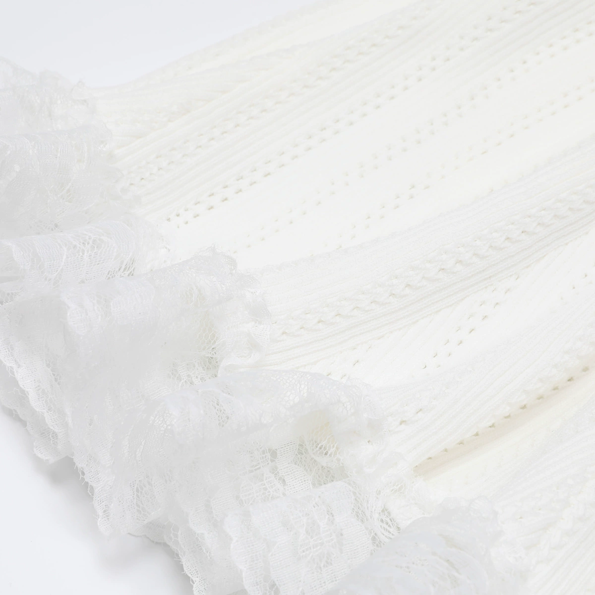 c1ba492c03a4634a558b3ae47596e126.webp Fashionslee Women Khosrow White Lace Knit Mini Dress