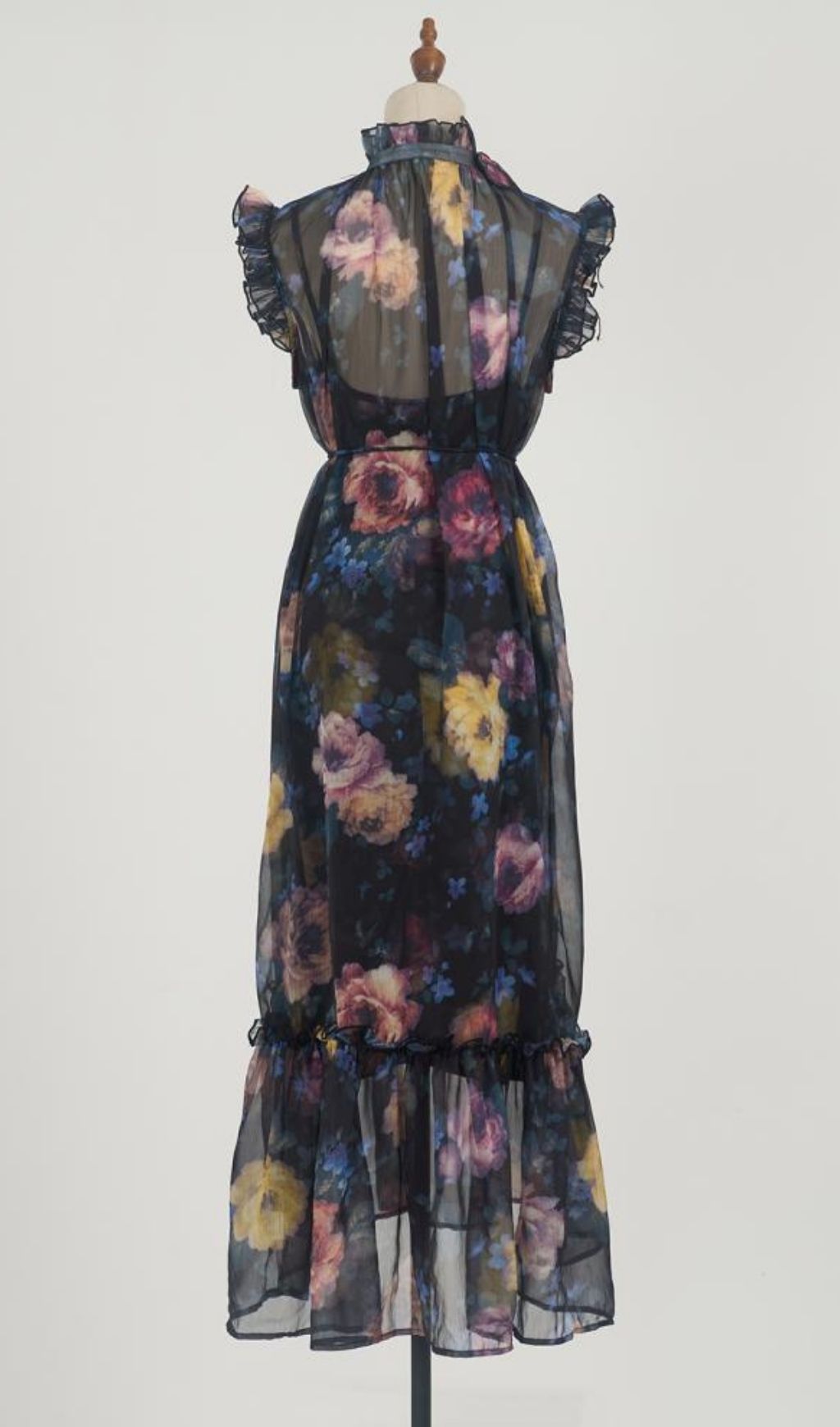 c25c3ffd1811a0a40e578a3a676da251.jpg Fashionslee Women Kamila Black Printed Midi Dress