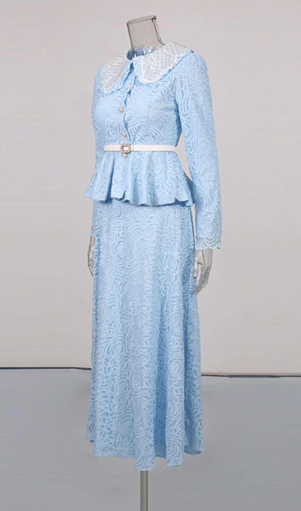 c2bb03099ae5cdefc74e25be738478ce.jpg Fashionslee Women Ilona Blue Long Sleeve Two-Piece Set