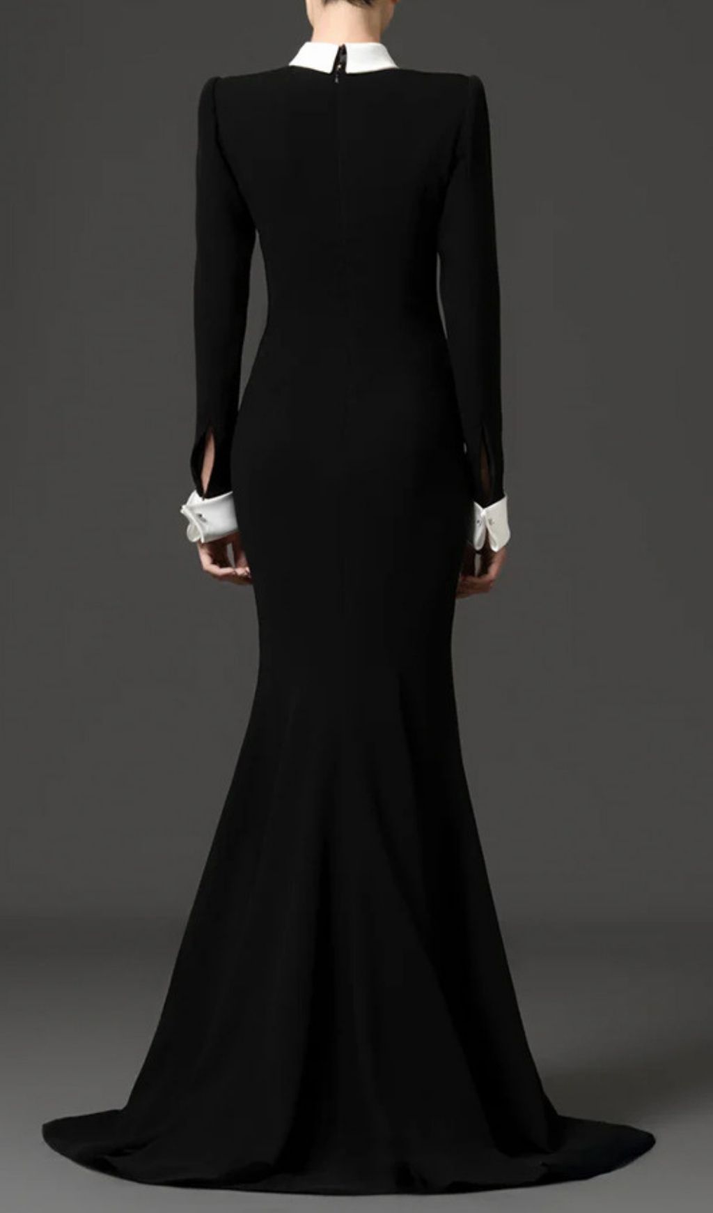 Fashionslee Women Kylee Black Diamante Long Sleeve Maxi Dress