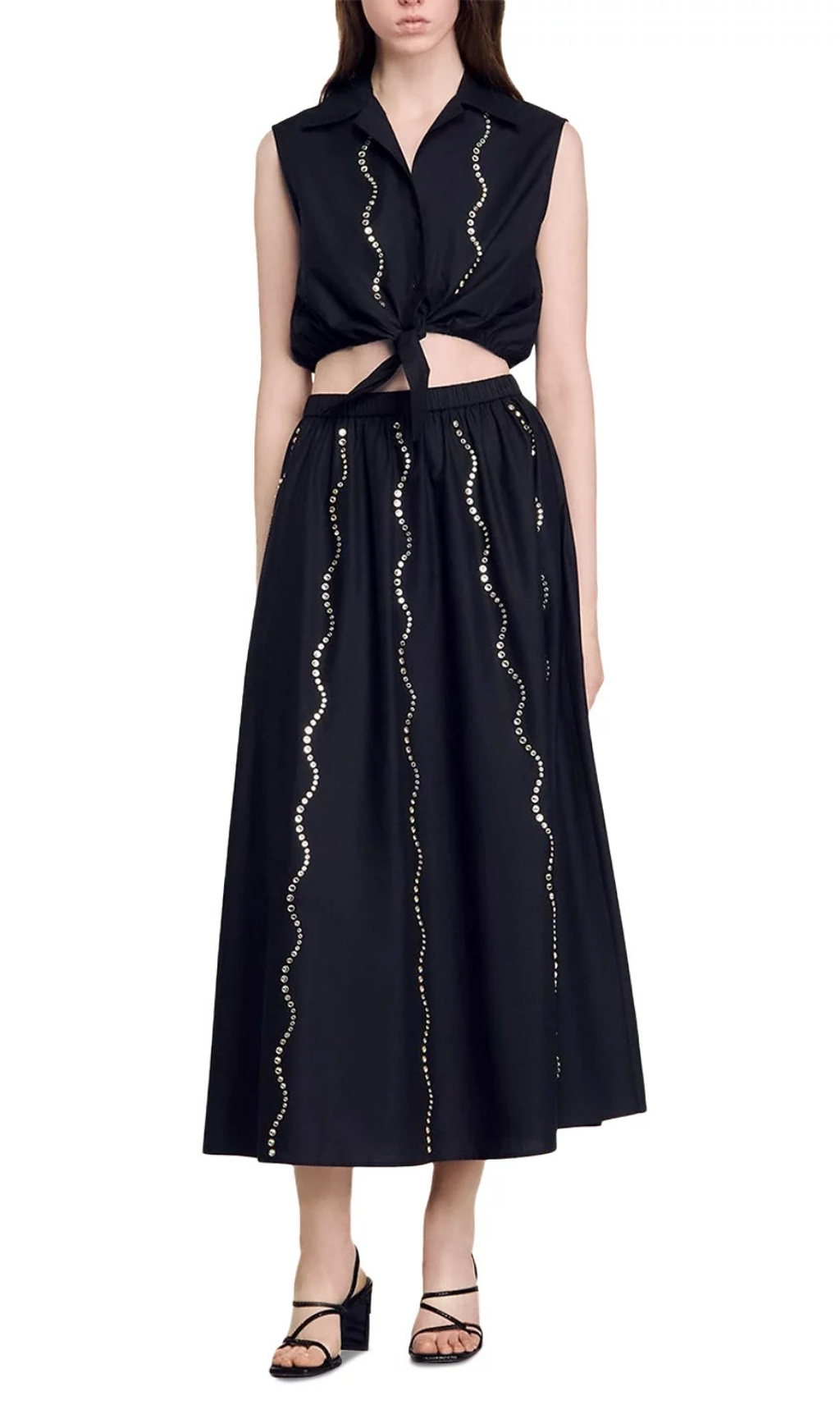 c389ea2979a2c770d941cd208a31e078.jpg Fashionslee Women Rhinestone Maxi Skirt