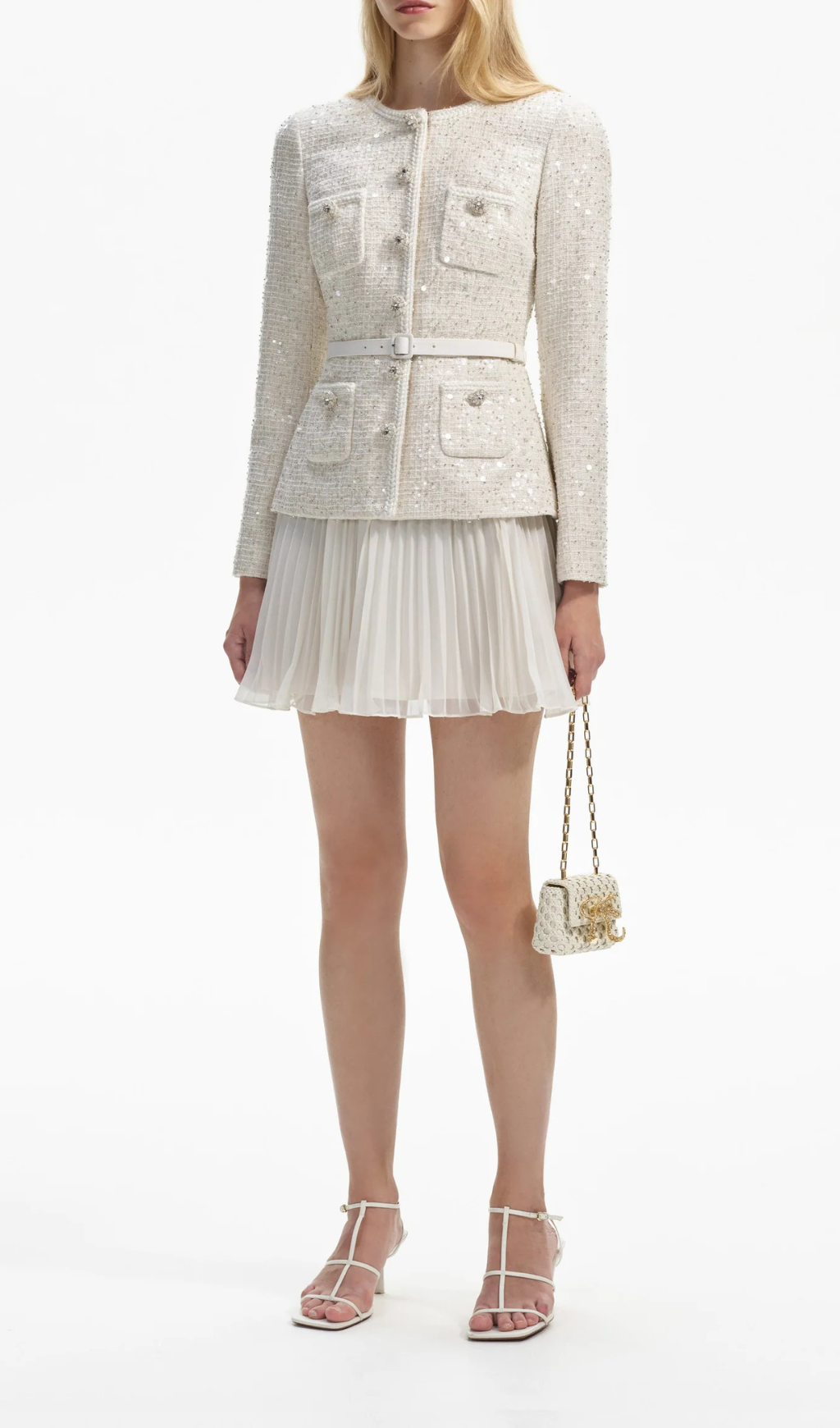 c39746a0f6d6d33e100650bae7ddc39a.png Fashionslee Women Azhar Cream Sequin Mini Dress