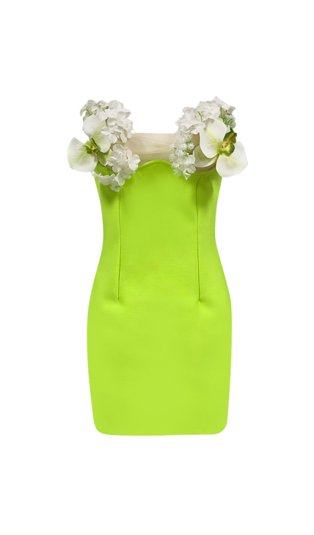 c3a5f016c932854b041f94a239c66244.jpeg Fashionslee Women Burleigh Green Flower Mini Bandage Dress