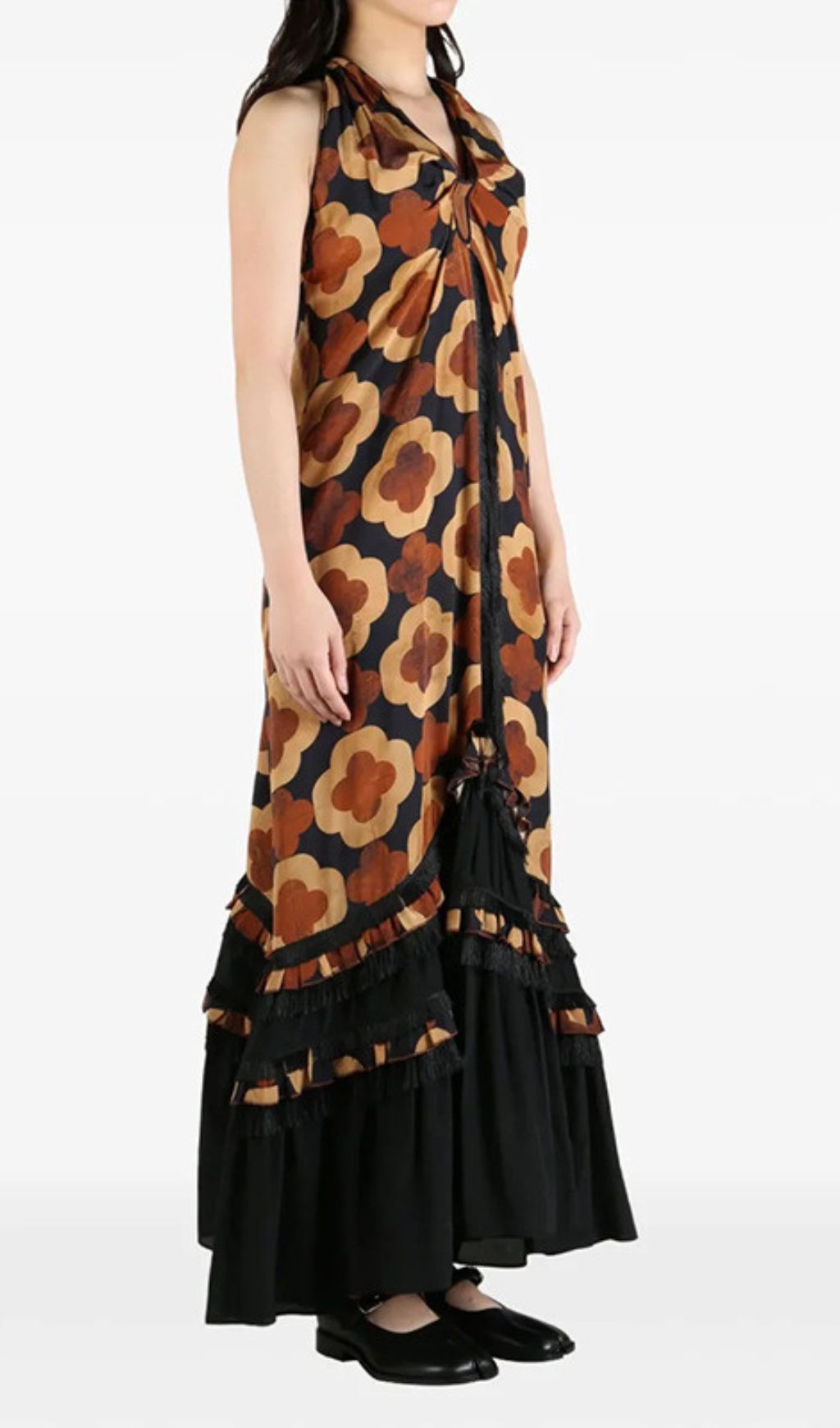 Fashionslee Women Gzifa Halter Printed Maxi Dress