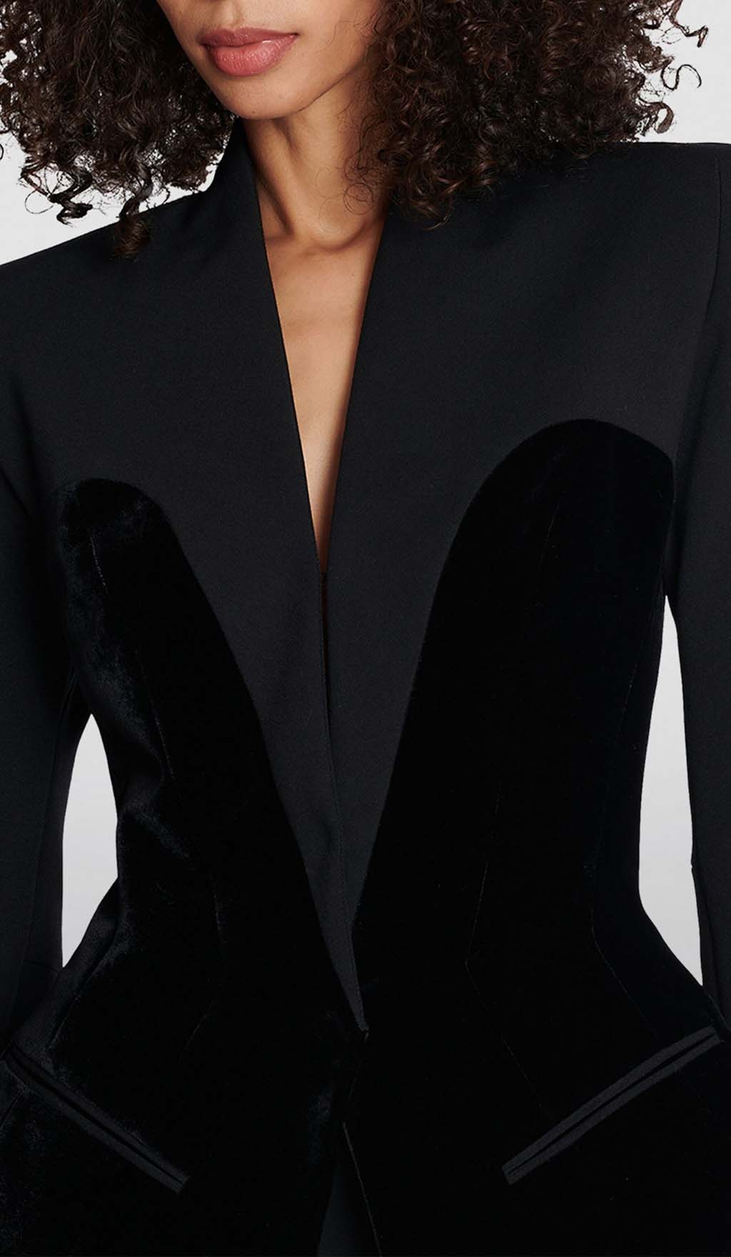 c461c811726ea98c72537546e514fdaa.jpeg Fashionslee Women V Neck Two Pockets Blazer In Black